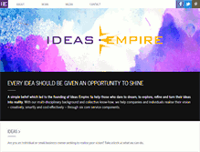 Tablet Screenshot of ideasempire.com